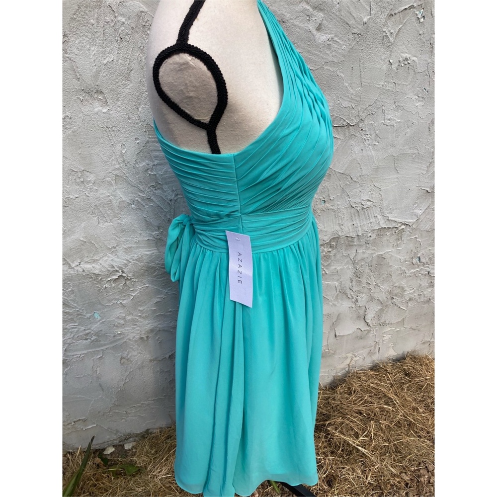 NWT Formal Sky Blue, One Shoulder Dress | Prom, Homecoming, Bridesmaid, Katrina - Picture 4 of 11